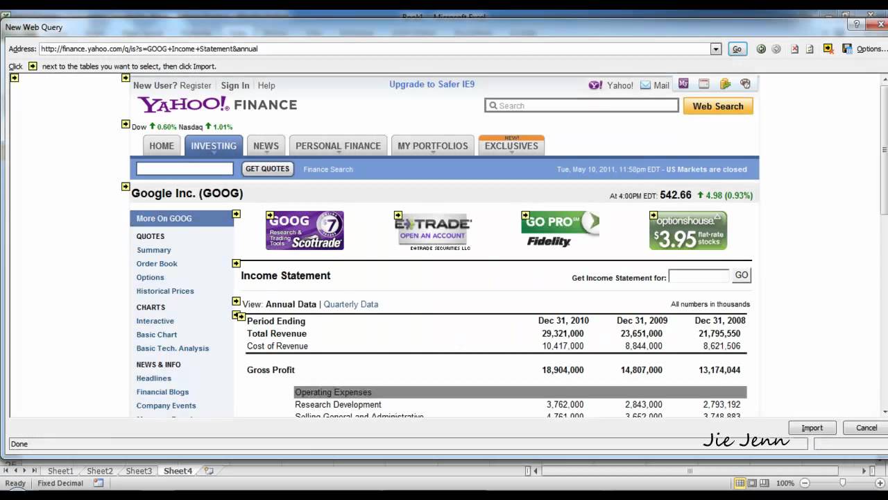 How To Download Financials From Yahoo Finance Mac